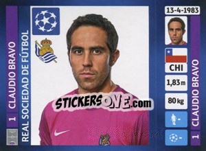 Sticker Claudio Bravo - UEFA Champions League 2013-2014 - Panini