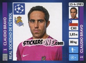 Sticker Claudio Bravo - UEFA Champions League 2013-2014 n. 63 - Panini