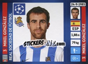 Sticker Mikel González - UEFA Champions League 2013-2014 n. 65 - Panini