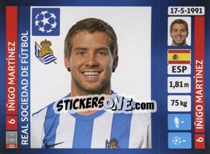 Sticker Iñigo Martínez - UEFA Champions League 2013-2014 n. 66 - Panini