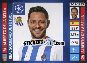 Sticker Alberto De la Bella - UEFA Champions League 2013-2014 - Panini