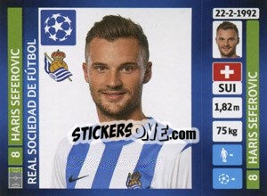 Sticker Haris Seferovic - UEFA Champions League 2013-2014 n. 72 - Panini