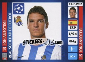 Sticker Ion Ansotegi - UEFA Champions League 2013-2014 n. 74 - Panini