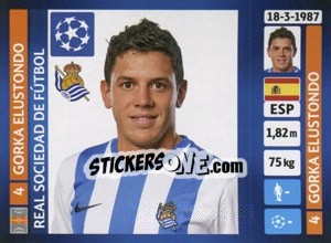 Sticker Gorka Elustondo - UEFA Champions League 2013-2014 n. 76 - Panini