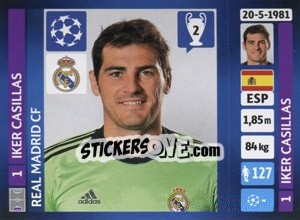 Sticker Iker Casillas - UEFA Champions League 2013-2014 - Panini