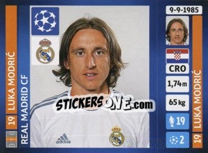 Sticker Luka Modric - UEFA Champions League 2013-2014 n. 87 - Panini