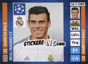 Sticker Gareth Bale - UEFA Champions League 2013-2014 n. 88 - Panini
