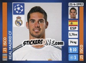Sticker Isco - UEFA Champions League 2013-2014 n. 89 - Panini