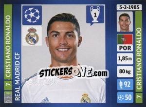 Sticker Cristiano Ronaldo - UEFA Champions League 2013-2014 - Panini