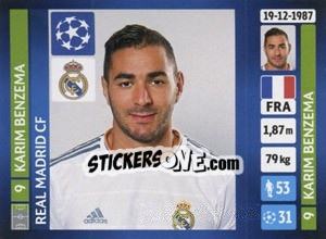 Sticker Karim Benzema - UEFA Champions League 2013-2014 - Panini