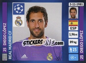 Figurina Diego López - UEFA Champions League 2013-2014 - Panini