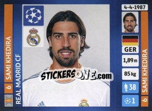 Sticker Sami Khedira - UEFA Champions League 2013-2014 n. 95 - Panini