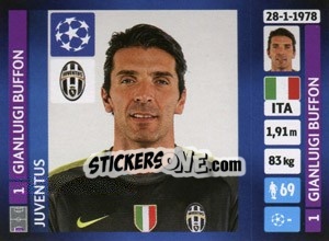 Sticker Gianluigi Buffon - UEFA Champions League 2013-2014 n. 99 - Panini