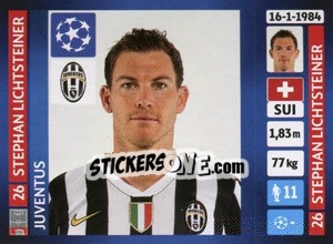 Sticker Stephan Lichtsteiner - UEFA Champions League 2013-2014 n. 103 - Panini