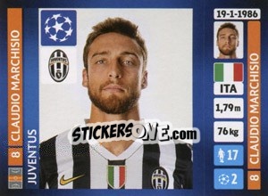 Sticker Claudio Marchisio - UEFA Champions League 2013-2014 n. 106 - Panini