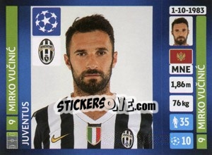 Figurina Mirko Vucinic - UEFA Champions League 2013-2014 - Panini