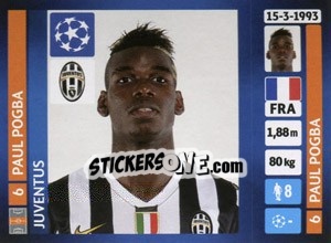 Sticker Paul Pogba - UEFA Champions League 2013-2014 - Panini