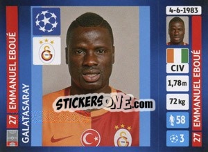 Sticker Emmanuel Eboué - UEFA Champions League 2013-2014 n. 118 - Panini
