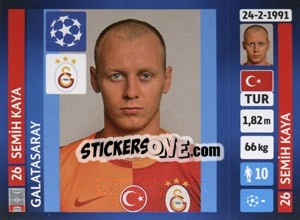 Sticker Semih Kaya - UEFA Champions League 2013-2014 - Panini