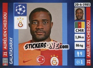 Sticker Aurélien Chedjou - UEFA Champions League 2013-2014 n. 120 - Panini