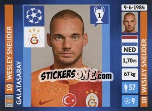 Sticker Wesley Sneijder - UEFA Champions League 2013-2014 n. 124 - Panini