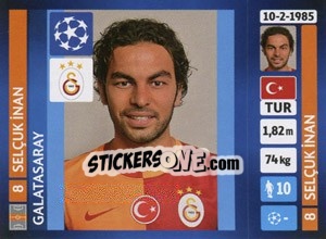 Cromo Selçuk Inan - UEFA Champions League 2013-2014 - Panini