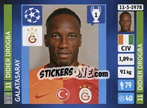 Sticker Didier Drogba - UEFA Champions League 2013-2014 n. 127 - Panini