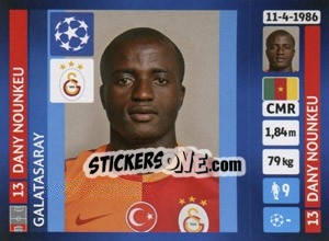 Sticker Dany Nounkeu - UEFA Champions League 2013-2014 - Panini