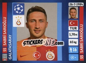 Cromo Sabri Sarioğlu - UEFA Champions League 2013-2014 - Panini