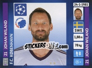 Sticker Johan Wiland - UEFA Champions League 2013-2014 - Panini