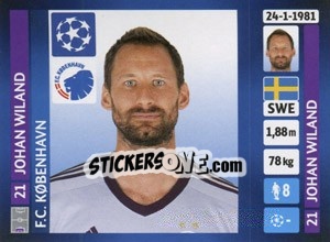 Sticker Johan Wiland - UEFA Champions League 2013-2014 n. 135 - Panini