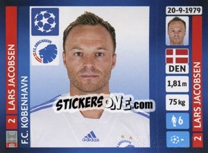 Sticker Lars Jacobsen - UEFA Champions League 2013-2014 n. 136 - Panini