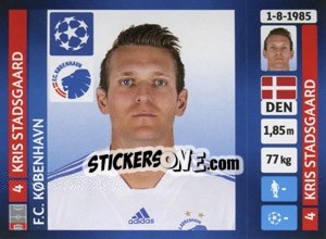 Cromo Kris Stadsgaard - UEFA Champions League 2013-2014 - Panini