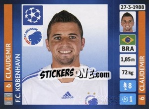 Sticker Claudemir - UEFA Champions League 2013-2014 n. 141 - Panini