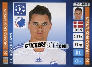 Sticker Thomas Kristensen - UEFA Champions League 2013-2014 n. 142 - Panini