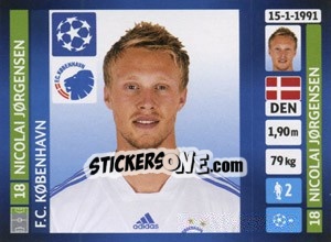 Sticker Nicolai Jørgensen - UEFA Champions League 2013-2014 - Panini