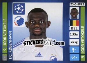 Sticker Igor Vetokele - UEFA Champions League 2013-2014 n. 144 - Panini