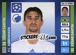 Sticker César Santin - UEFA Champions League 2013-2014 - Panini