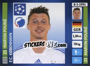 Sticker Marvin Pourié - UEFA Champions League 2013-2014 n. 151 - Panini