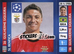 Sticker Guilherme Siqueira - UEFA Champions League 2013-2014 n. 157 - Panini