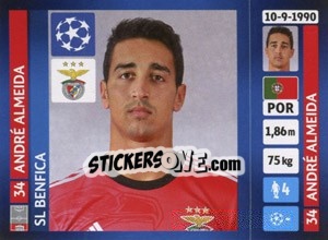 Sticker André Almeida - UEFA Champions League 2013-2014 n. 164 - Panini