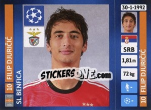 Sticker Filip Djuricic - UEFA Champions League 2013-2014 n. 167 - Panini