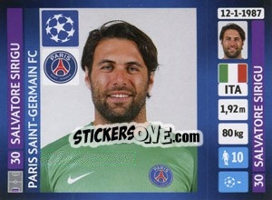 Cromo Salvatore Sirigu - UEFA Champions League 2013-2014 - Panini