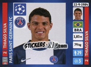 Sticker Thiago Silva - UEFA Champions League 2013-2014 - Panini