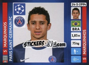 Sticker Marquinhos - UEFA Champions League 2013-2014 n. 174 - Panini