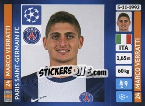 Sticker Marco Verratti - UEFA Champions League 2013-2014 n. 177 - Panini