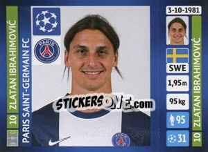 Sticker Zlatan Ibrahimovic - UEFA Champions League 2013-2014 n. 181 - Panini