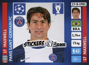 Sticker Maxwell - UEFA Champions League 2013-2014 n. 183 - Panini