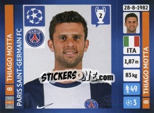 Sticker Thiago Motta - UEFA Champions League 2013-2014 n. 185 - Panini