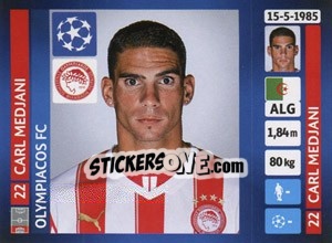 Cromo Carl Medjani - UEFA Champions League 2013-2014 n. 191 - Panini